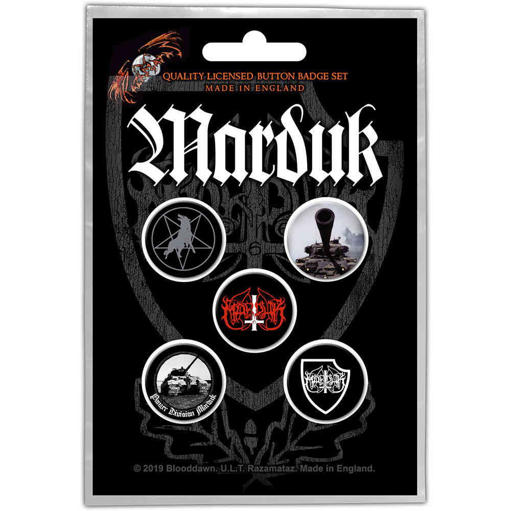 Marduk - Panzer Division Badge/button - Set van 5 - Multicolours